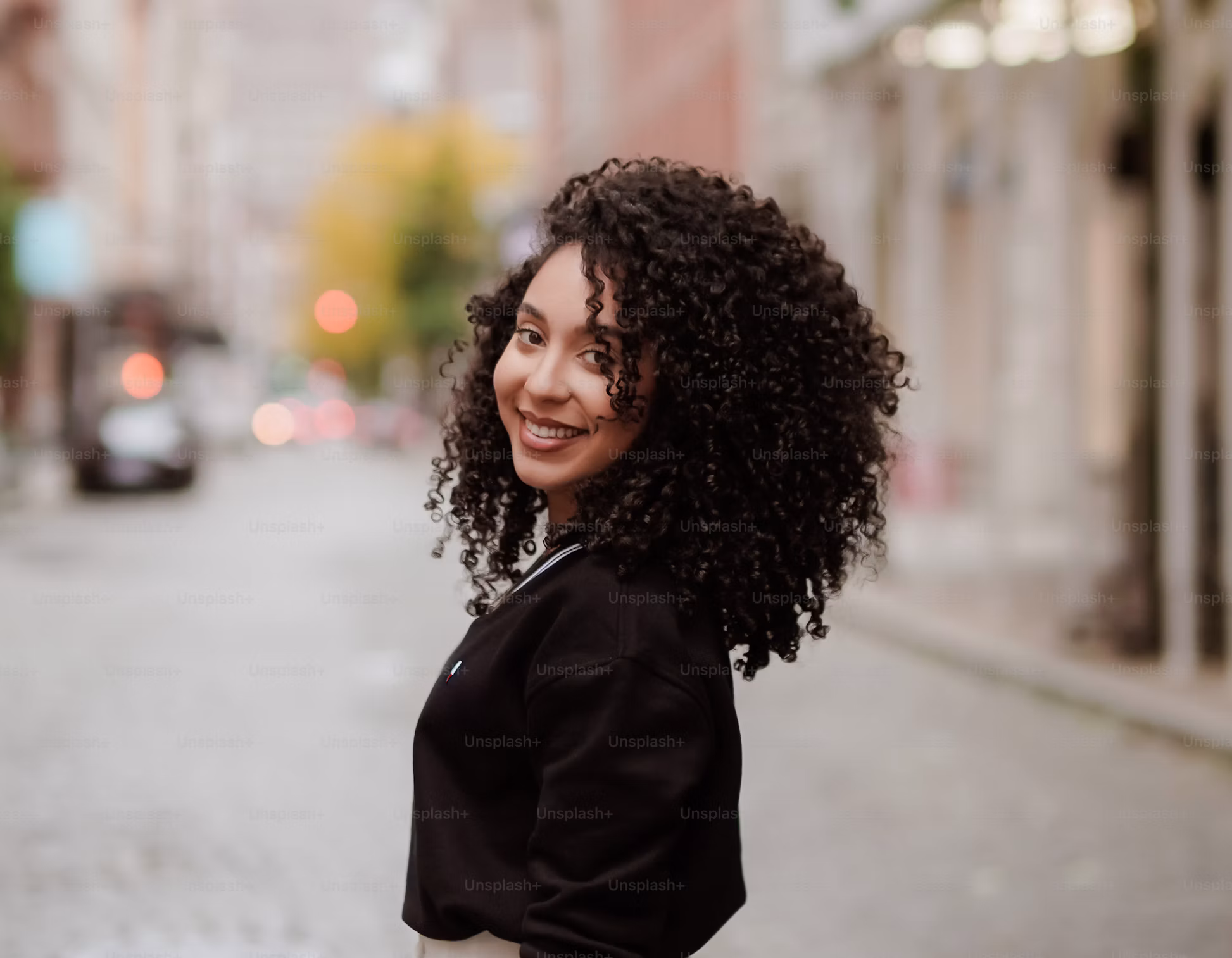 Black woman in the city